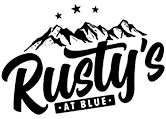 Rusty's At Blue logo